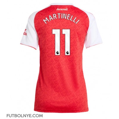 Camiseta Arsenal Gabriel Martinelli #11 Primera Equipación para mujer 2025-26 manga corta Camiseta Arsenal Gabriel Martinelli #11 Primera Equipación para mujer 2025-26 manga corta